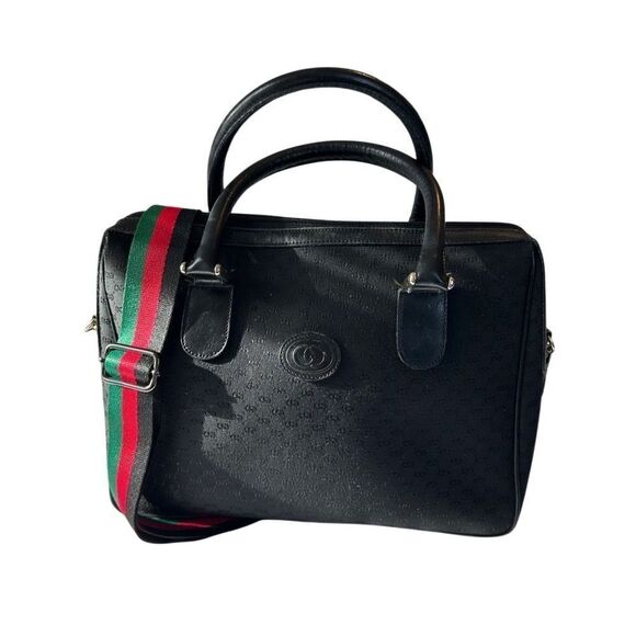 Gucci vintage black GG canvas tote - Picture 4 of 16